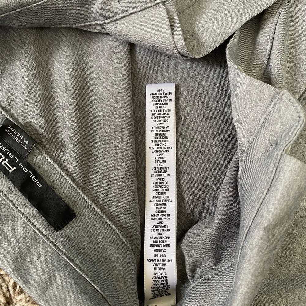 POLO Ralph Lauren RLX men’s performance stretch golf polo shirt gray size XL - Picture 5 of 9